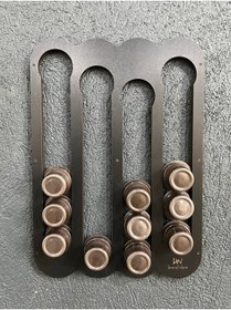 Resim LandiWork Tchibo Cafissimo Kapsül Kahve Tutucu, Ahşap Oval Tchibo Cafissimo Pod Kahve Depolama 