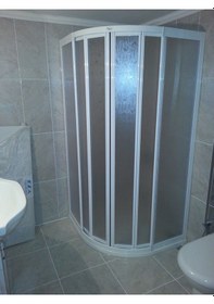 Resim Nokta Duşakabin 80 x 80 Oval Teknesiz Mika Duşakabin Nd407 Şeffaf 