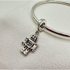 Resim My Story Bot Robot Sallantılı Gümüş Charm 