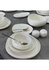 Resim Acar Planet Collection 29 Parça Porselen Yemek Takımı Sade 