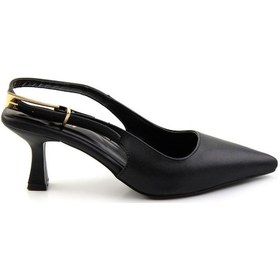 Resim Siyah Kadın Klasik Topuklu Ayakkabı K01074025109 Siyah 