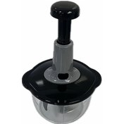 Resim Willowhaven Gri 1 Adet Paslanmaz Çelik Manuel Doğrayıcı, Kolay Temizlenir Mutfak Robotu 