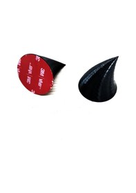 Resim Kask Boynuz Süsü 4.5cm Takım Siyah 3m Bantlı 