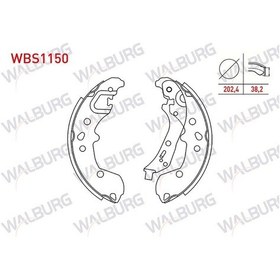 Resim Fren Pabuc Balata Arka Levyelı 202,4x38,2mm Volkswagen Polo Aw1 