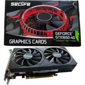 Resim SECLIFE Nvidia 4GB GTX1650 GDDR6 128 Bit DUAL FAN HDMI DVI DP 16X 