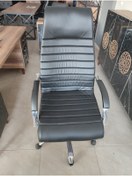 Resim Barbaros san büro mobilyaları Line/makam/müdür Koltuğu Ofis Çalışma Sandalyesi Büro Koltuk Demir Siyah Deri 