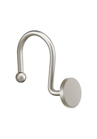 Resim Pazly Paslanmaz 12'li Duş Perdesi Askısı - Dayanıklı Metal Kancalar, Modern Krom Kaplama, Banyo Dekorasyonu İçin Diğer 