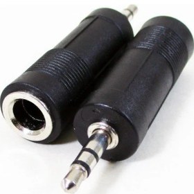 Resim Gae 3.5mm Erkek To 6.35MM Dişi Stereo Kulaklık Adaptör Bağlayıcı Dönüştürücü 1 Adet 