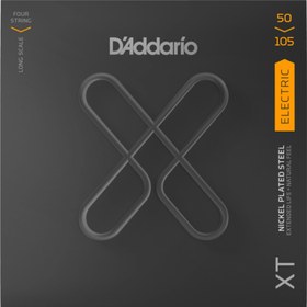 Resim D'Addario XTB50105 XT Nickel Plated Steel 4 Telli Bas Gitar Teli - Medium (50-105) 