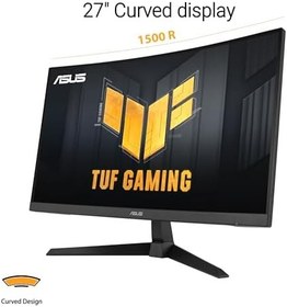 Resim Asus TUF Gaming VG27VQ3B 27" 1ms 180Hz FreeSync Adaptive Sync Curved VA FHD Gaming (Oyuncu) Monitör 