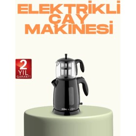 Resim Pileli Store Susuz Çalışma Emniyetli Sinbo Elektrikli Çay Makinesi 