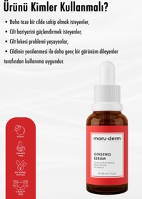 Resim Maru.derm Ginseng Cilt Yenileyici Serum 30 ml 