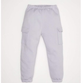 Resim DeFacto Kız Bebek 2'li Takım Baskılı Kalın Sweatshirt Beli Lastikli Jogger Eşofman Altı D6206A5NSPR305 Mor 