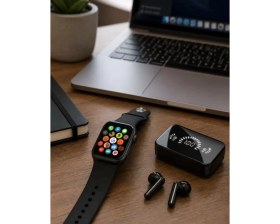 Resim SHC4200 Gelişmiş Akıllı Saat Kablosuz Kulaklık Seti 3D Ekran Takibi Yüksek Ses Kalitesi 