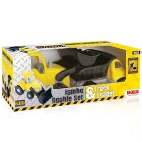 Resim 6144 JUMBO İKİLİ KAMYON- DOZER SET 
