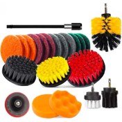 Resim Ally Çok Amaçlı Ev Banyo ve Araç Matkap Ucu Temizlik Seti 22 Parça 