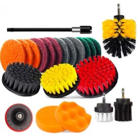 Resim Ally Çok Amaçlı Ev Banyo ve Araç Matkap Ucu Temizlik Seti 22 Parça 