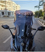 Resim Motocam Sym Maxsym Tl 500-508 Siperlik Ön Cam 2022-2025 Model 65cm Siyah Renkli 4mm 