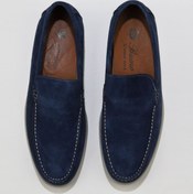 Resim Bueno Shoes Mavi Süet Erkek Loafer 05ms102 