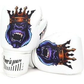 Resim Titan Sport Beyaz Goril Desenli Boks Eldiveni Çok Renkli 