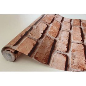 Resim 3 Boyutlu Tuğla Desenli Duvar Kağıdı (449401033) 