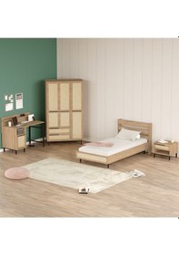 Resim Bohem Genç Odası Takımı 5'li Set Beyaz Boh25-w Bej 