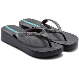 Resim Mesh X Kadın Parmak Arası Terlik Siyah-gri 35/40 Gri - Siyah 