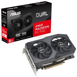 Resim Asus Radeon RX7600 DUAL OC Edition 8GB GDDR6 128 Bit DUAL-RX7600-O8G Gaming Ekran Kartı Asus Radeon RX7600 DUAL OC Edition 8GB GDDR6 128 Bit DUAL-RX7600-O8G Gaming Ekran Kartı