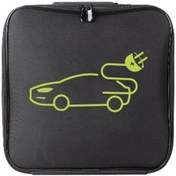 Resim Shineyee Taşınabilir Su Geçirmez Ev Şarj Kablosu Çantası - İç Astarlı Dayanıklı Seyahat Çantası 32x32x10cm Siyah 