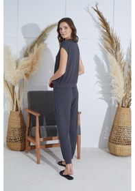 Resim Sevim Kadın Kısa Kol Antrasit Pijama Takım C7t0n951 001 