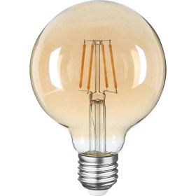 Resim Heka E27 LED Rustik Ampul G95 8W 2500k Gün Işığı Duy Tipi E-27 Enerji Tasarruflu 