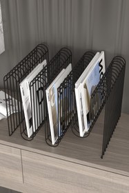 Resim boz concept home Koltuk Yanı Metal Dergilik Space Age Dekoratif Metal Gazetelik, Plaklık ve Ev Düzenleyici Kitap Rafı 