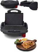 Resim Microstar Siyah Yapışmaz Teflon Plakalı Tost Makinesi 