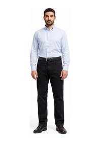 Resim Denim Loni Black Lee Denim Regular Fit Likralı Erkek Petek Desen Kot Pantolon-5398 Siyah 