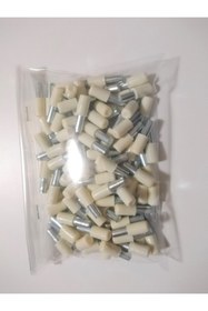 Resim ARON Plastik Başlı Metal Raf Pimi Krem 50 Adet 