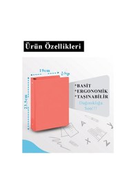 Resim Açık Yeşil 4 Halkalı Klasör 2 Adet A5 Pvc Öğrenci Ve Ofis Tipi Evrak Sunum Klasörü İç Cepli Otomatik Mekanizmalı Büro Açık Yeşil 