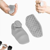 Resim 1 Çift Silikon Olmayan Parmak Fitness Kavramaları - Dokulu Avuç Koruma ile Kaymaz Eldivenler, Dumbbell ve Barbell Kullanımı için Tasarlanmış, Kompakt ve Taşınabilir, Seyahat ve Egzersiz için İdeal, Spor Salonu Aksesuarları 