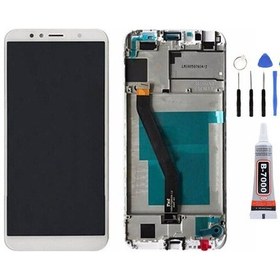 Resim Huawei Y6 2018 Çıtalı Beyaz Uyumlu Ekran Lcd Dokunmatik Tamir Seti Ve Yapıştırıcı Yanında Yedcom 