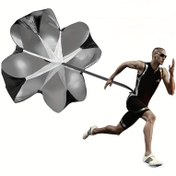 Resim 1 adet ProFlex Direnç Paraşütü Fitness Antrenmanı için - Çok Amaçlı Hız Antrenman Ekipmanı, Tüm Yaşlar için Evrensel, Dayanıklı Polyester Malzeme, Çekirdek Gücünü ve Çevikliği Artırır 