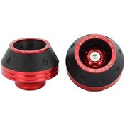 Resim Hightower 2 Adet Evrensel Kırmızı Motor Fork Çerçeve Koruyucu Düşme Kayma Önleyici 