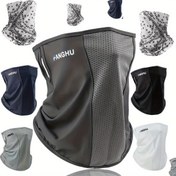 Resim FangFU Unisex Nefes Alabilir Bisiklet Yüz Maskesi - Rüzgar ve Toz Koruma için Hafif, Soğutucu Boyunluk, Açık Hava Yürüyüşü için İdeal, Sadece Elde Yıkama, Pil Gerektirmez, Çeşitli Renkler (Siyah, Gri, Lacivert, Beyaz), Rüzgar Koruma Maskesi | Nefes Alabilen Tasarım | Hafif Maske 