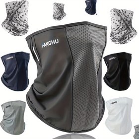Resim FangFU Unisex Nefes Alabilir Bisiklet Yüz Maskesi - Rüzgar ve Toz Koruma için Hafif, Soğutucu Boyunluk, Açık Hava Yürüyüşü için İdeal, Sadece Elde Yıkama, Pil Gerektirmez, Çeşitli Renkler (Siyah, Gri, Lacivert, Beyaz), Rüzgar Koruma Maskesi | Nefes Alabilen Tasarım | Hafif Maske 
