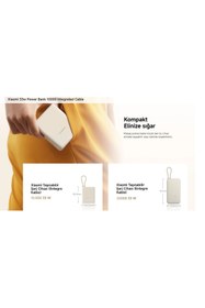 Resim Xiaomi Xiaomi 33W Powerbank 10000Mah Yüksek Hızlı Dahili Kablo Kompakt Tasarım 