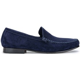 Resim D.leporı Erkek Hakiki Deri Lacivert Süet Loafer Ayakkabı 1018 01 Erk Ayk Y24 Blu Suede Çok Renkli 