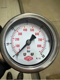 Resim SIMGA 0-60 Bar Çap Ø52 Mm Pano Tip Kuru Manometre 
