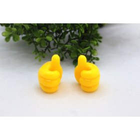 Resim Tezcan Aksesuar 2'Li Çok Fonksiyonlu Yapışkanlı El Şeklinde Kablo Tutucu Düzenleyici Sabitleyici 