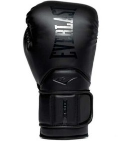 Resim Everlast Elite 2 Pro Hook&Look Siyah Boks Eldiveni - Siyah / 12OZ 