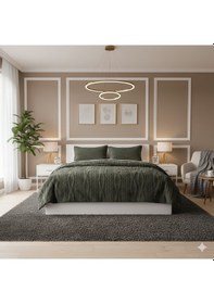 Resim Comfort Yorgan Seti Çift Kişilik Ivy Haki Yeşil 