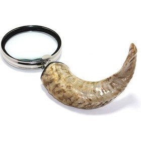 Resim Kenpazar Pirinç Boynuz Saplı Büyüteç 