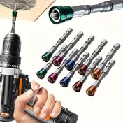 Resim 7 parça/set Manyetik Matkap Ucu Seti - 65mm S2 Alaşım Phillips Başlığı, 1/4 İnç Altıgen Sap Güçlü Tornavida için - Alçıpan ve Alçıpan için İdeal - Elektrikli Güçlü Tornavida Ucu Seti 